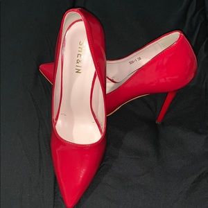 She & In Red Heels